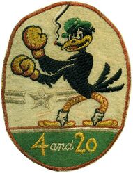 Attack Squadron 45 (VA-45) 
Established as Attack Squadron FORTY FIVE (VA-45) "Black Birds" on 1 Sep 1950. Disestablished on 1 Mar 1958. The second squadron to be assigned the VA-45 designation.

Insignia approved by CNO on 10 Apr 1951.

Douglas AD-2/4/6 Skyraider

