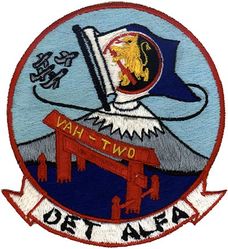 Heavy Attack Squadron 2 (VAH-2) Detachment Alfa 1966-1967
Established as Heavy Attack Squadron 2 (VAH-2) “Royal Rampants” on1 Nov 1955. Redesignated as VAQ-132 on 1 Nov 1968.

29 Jul 1966-23 Feb 1967, USS Coral Sea (CVA-43), CVW-2, Douglas A3D-1 Skywarrior
