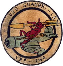 Bomber Fighter Squadron 2 (VBF-2)
Established as Bomber Fighter Squadron TWO (VBF-2) on 2 Jan 1945. Disestablished on 9 Nov 1945.

Grumman F6F-5 Hellcat, 1945

