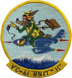 Composite Squadron 61 (VC-61) Detachment Hotel Western Pacific and Korea Cruise 1951-1952
Established as Composite Squadron SIXTY ONE (VC-61) on 20 Jan 1949. Redesignated Light Photographic Squadron SIXTY ONE (VFP-61) on 2 Jul 1956; Composite Photographic Squadron SIXTY THREE (VCP-63) on 1 Jul 1959; Light Photographic Squadron SIXTY THREE (VFP-63) on 1 Jul 1961. Disestablished on 30 Jun 1982.

15 Oct 1951-3 Jul 1952, USS Valley Forge (CV-45), ATG-1, McDonnell F2H-2P Banshee

Keywords: VC-61 UNIT H