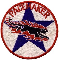 Fighter Squadron 781 (VF-781)
Established as Fighter Squadron SEVEN HUNDRED EIGHTY ONE (VF-781) "The Pacemakers" on 1 Jul 1946. Called to active duty on 2 Aug 1950. Redesignated Fighter Squadron ONE HUNDRED TWENTY ONE (VF-121) on 4 Feb 1953. Disestablished on 26 Sep 1980.

Insignia approved by CNO on 31 Jan 1951. Japanese made.

Deployments.
10 May 1951-17 Dec 1951, CV-31 USS Bon Homme Richard, CVG-102, Grumman F9F-2B Panther 
15 Oct 1952-18 May 1953, CV-34 USS Oriskany, CVG-102, Grumman F9F-5 Panther


