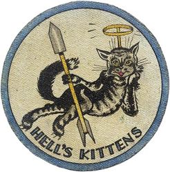 Fighter Squadron 92 (VF-92)
Established as Fighter Squadron NINETY TWO (VF-92) “Hell's Kittens ” on 1 Dec 1944. Disestablished on 18 Dec 1945.

Insignia approved on 14 Mar 1945.

Deployments.
13 Mar 1945 13 Apr 1945 USS Wasp (CV-18) CVG-86, Grumman	F6F-5/5N/5P Hellcat
1 Jul 1945-27 Oct 1945 USS Wasp (CV-18) CVG-86, Grumman F6F-5/5N/5P Hellcat

