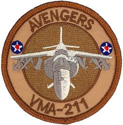 Marine Attack Squadron 211 (VMA-211) AV-8B
Activated as Marine Fighting Squadron 4 (VF-4M) on 1 Jan 1937. Redesignated Marine Fighting Squadron 2 (VMF-2) on 1 Jul 1937; Marine Fighting Squadron 211 (VMF-211) "AVENGERS" on 1 Jul 1941; Marine Attack Squadron 211 (VMA-211) in 1952; Marine Fighter Attack Squadron 211 (VMFA-211) on 30 Jun 2016-.

Douglas A4D-1/2/2N/A4-E/M Skyhawk, 1957-1990
McDonnell Douglas AV-8B Harrier, 1990-2016


