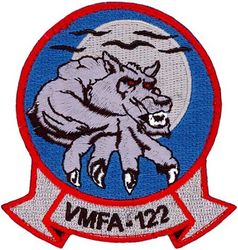 Marine Fighter Attack Squadron 122 (VMFA-122)
Established as Marine Fighting Squadron 122 (VMF-122) on 1 Mar 1942. Deactivated between Jul-Oct 1946. Reactivated in Nov 1947. Redesignated Marine Fighter Attack Squadron (All-Weather) 122 (VMFA(AW)-122) in 1962; Marine Fighter Attack Squadron 122 (VMFA-122) in 1965-.

McDonnell Douglas F/A-18C Hornet, 1986-2016
Lockheed F-35B Lightning II, 2016-.


