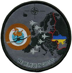 Marine Attack Fighter Squadron 323 (VMFA-323) Morale NATO AIR SHIELDING 2022
Established as Marine Fighter Squadron 323 (VMF-323) "Death Rattlers" on 1 Aug 1943. Redesignated as Marine Attack Squadron 323 (VMA-323) in Jun 1952; Marine Fighter Squadron 323 (VMF-323) on 31 Dec 1956; Marine Fighter Squadron (All Weather) 323 (VMF(AW)-323) on 31 Jul 1962; Marine Fighter Attack Squadron 323 (VMFA-323) on 1 Apr 1964-.

McDonnell Douglas F/A-18C Hornet, 1993-.


