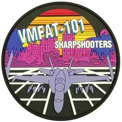 Marine Fighter Attack Training Squadron 101 (VMFAT-101) F-18 Morale
Established as Marine Strike Fighting Training Squadron 101 (VMFAT-101) on 3 Jan 1969-. Decommissioned on 29 Sep 2023.

McDonnell Douglas F/A-18A/B/C/D Hornet, 1987-2023.

Keywords: PVC