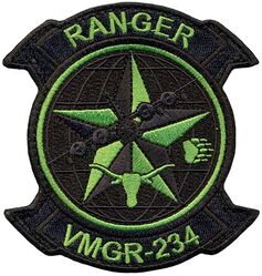Marine Aerial Refueler Transport Squadron 234 (VMGR-234) Morale
Established as Marine Scout Bomber Squadron 234 (VMSB-234) on 1 May 1942. Redesignated Marine Torpedo Bombing Squadron 234 (VMTB-234) on 14 Oct 1944. Deactivated on 20 Mar 1946. Reactivated as Marine Fighter Squadron 234 (VMF-234) on 1 Jul 1947. Redesignated Marine Attack Squadron 234 (VMA-234) in Feb 1955; Marine Transport Squadron 234 (VMR-234) on 1 Jan 1962; Marine Aerial Refueler Transport Squadron 234 (VMGR-234), on 23 Oct 1983-.

Lockheed Martin KC-130J Hercules

