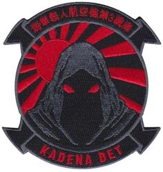 Marine Unmanned Aerial Vehicle Squadron 3 (VMU-3) Kadena Detachment
Established as Marine Unmanned Aerial Vehicle Squadron 3 (VMU-3) on 12 Sep 2008-.
