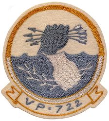 Patrol Squadron 722 (VP-722) 
Established as Patrol Squadron Seven Hundred Twenty Two (VP-722) in Nov 1956. Disestablished in Jan 1968. 
