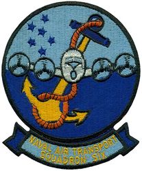 Air Transport Squadron 6 (VR-6)
Established as Air Transport Squadron 6 (VR-6) on 2 Apr 1943. Disestablished in Mar 1963.

Douglas R5D Skymaster, 1945-1949
Douglas R6D Liftmaster, 1949-1963

Insignia approved by CNO on 6 May 1954.

