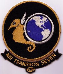 Air Transport Squadron 7 (VR-7)
Air Transport Squadron 7 (VR-7)
Established as Air Transport Squadron 7 (VR-7) on 1 Apr 1943. Disestablished in 1944. Restablished in Nov 1946. Disestablished in 1948. Restablished in Apr 1953. Disestablished on 31 Jan 1967.

Douglas R4D Skytrain, 1943-1944 
Douglas R5D Skymaster, 1946-1948
Lockheed R7V Super Constellation, 1953-1963
Lockheed C-130E Hercules, 1963-1967

