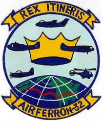 Air Ferry Squadron 32 (VRF-32) 
Established as Air Ferry Squadron 2 (VRF-2) in 1944. Redesignated Air Transport Squadron 32 (VR-32) on 15 Nov 1946; Air Ferry Squadron 32 (VRF-32) on 1 Sep 1948. Disestablished on 1 Sep 1972.
