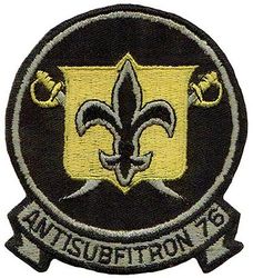 Carrier Anti Submarine Fighter Squadron 76 (VSF-76)
Established as Carrier Anti Submarine Fighter Squadron SEVENTY SIX (VSF-76) "Saints" on 1 Jul 1970. Disestablished on 1 Sep 1973.

McDonnell A-4C Skyhawk, 1970-1971
Vought F-8H Crusader, 1971-1973

VSF-76 and VSF-86 were two NAS New Orleans, LA, squadrons tasked with the mission to provide fighter cover for the anti-submarine carriers. On 1 Sep 1973, VF-753 absorbed VSF-76 and VSF-86 and redesignated Fleet Composite Squadron Thirteen (VC-13).

