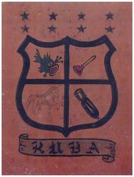 Torpedo Squadron 16 (VT-16) 
Established as Torpedo Squadron SIXTEEN (VT-16) on 28 Nov 1942. Disestablished on 6 Nov 1945.

Grumman TBF-1 Avenger, 1944-1945 

Insignia circa 1943. USA made, painted, embossed leather

