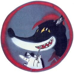 Torpedo Squadron 17 (VT-17) 
Established as Torpedo Squadron SEVENTEEN (VT-17) on 1 Jan 1943. Redesignated Attack Squadron SIX B (VA-6B) on 15 Nov 1946: Attack Squadron SIXTY FIVE (VA-65) on 27 Jul 1948; Attack Squadron TWENTY FIVE (VA-25) on 1 Jul 1959; Strike Fighter Squadron TWENTY FIVE (VFA-25) on 1 Jul 1983-.

Grumman TBF-1 Avenger, 1943-1944
Grumman TBM-1/3 Avenger, 1944-1946

Insignia circa 1943. First war cruise insignia that was replaced with the torpedo in a four leaf clover. USA made, painted on canvas.

Stations. NAS Norfolk, VA, 1 Jan 1943; NAS Kaneohe, HI, 3 Oct 1943; NAS Alameda 10 Mar 1944; NAS Hilo, HI, 12 Nov 1944; NAB Agana 28 Dec 1944; NAS Alameda,CA, 8 Jul 1945; NAAS Fallon, NV, Sep 1945; NAS Brunswick, ME, 1 Feb 1946.

