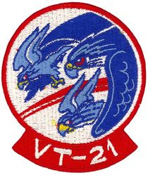 Training Squadron 21 (VT-21)
Established as Advanced Training Unit TWO ZERO TWO (ATU-202) "Fighting Redhawks" in Apr 1951; Redesignated Training Squadron TWENTY ONE (VT-21) on 21 May 1960-.
Grumman F6F Hellcat
Grumman F9F Panther
Grumman F9F8 Cougar.
Boeing - McDonnald Douglas - British Aerospace T-45 Goshawk

