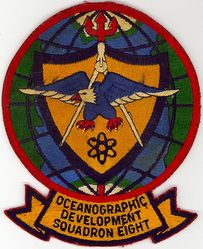 Oceanographic Development Squadron 8 (VXN-8)
Established as Airborne Training Unit Atlantic (AEWTULANT) in 1958. Redesignated Oceanographic Air Survey Unit (OASU) on 1 Jul 1965; Air Development Squadron EIGHT (VX-8) on 1 Jul 1967; Oceanographic Development Squadron EIGHT (VXN-8) on 1 Jul 1967; Disestablished on 1 Oct 1993.
