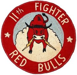 11th Fighter-Interceptor Squadron 
Back patch, chain stitched. Possibly used for William Tell 1963.
