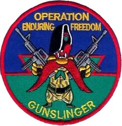 13th Air Support Operations Squadron Operation ENDURING FREEDOM 
Korean made.
Keywords: Yosemite Sam