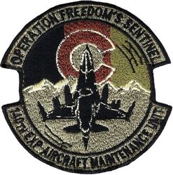 140th Expeditionary Maintenance Unit Operation FREEDOM'S SENTINAL
Deployed to Bagram AB. Afghan made.
Keywords: OCP