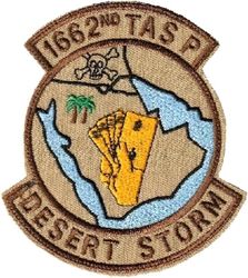 1662d Tactical Airlift Squadron (Provisional) Operation DESERT STORM 1991
Local made.
Keywords: Desert