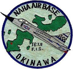 16th Fighter-Interceptor Squadron F-102
Back patch, Japan made.
