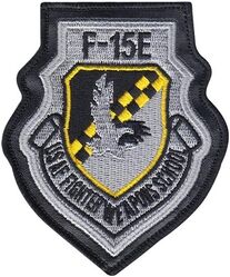 17th Weapons Squadron F-15E Heritage
Sewn into leather.
