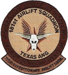 181st Airlift Squadron 775th Expeditionary Airlift Squadron Operation ENDURING FREEDOM and IRAQI FREEDOM 2003
Keywords: desert