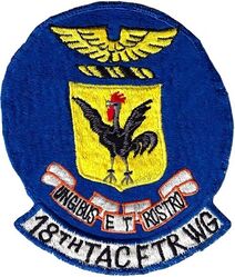 18th Tactical Fighter Wing
Large chest patch, F-100 era, Japan made.
