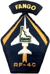 190th Tactical Reconnaissance Squadron RF-4C
With small separate Idaho patch and FANGO tab attached. FANGO= Fucking Air National Guard Officer, a slur used ay the active duty and adopted as a badge of honor.
