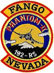 192d Reconnaissance Squadron RF-4C
