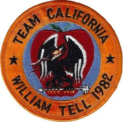 194th Fighter-Interceptor Squadron William Tell Competition 1982
Done in darker colors, most likely for wear by support personnel. Taiwan made.
