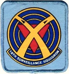 19th Surveillance Squadron
Silkscreened patch.
