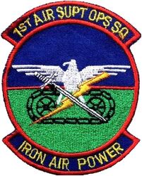 1st Air Support Operations Squadron Morale
This design was also used by the 717th Air Expeditionary Support Operations Squadron. German made.
