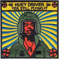 1st Helicopter Squadron UH-1 Pilot Morale
Modified 1960s Jimi Hendrix poster to show how long the UH-1 has been in service.
