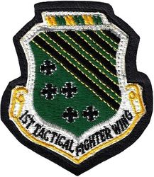 1st Tactical Fighter Wing
F-4E era, 1974. Sewn to leather.

