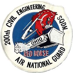 200th Civil Engineering Squadron, Heavy Repair
Back patch, Taiwan made.
