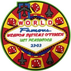 Class 2023-03 Undergraduate Combat Systems Officer Training Weapons System Operator Track
Keywords: PVC