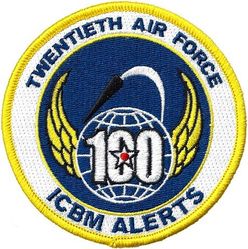 20th Air Force 100 ICBM Alerts
Could be worn by crew from any of the 3 missile wings assigned to 20 AF.
