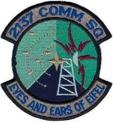 2137th Communications Squadron 
German made.
Keywords: subdued