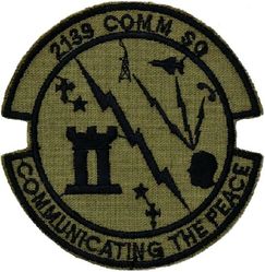 2139th Communications Squadron
German made.
Keywords: subdued