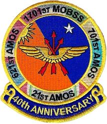 21st Air Mobility Operations Squadron 40th Anniversary
With all four designations held by this unit over the last 40 years.
