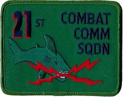 21st Combat Communications Squadron 
Hat patch.
Keywords: subdued