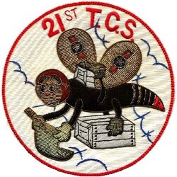 21st Troop Carrier Squadron
Bullion on silk, Japan made.
