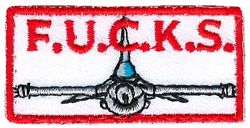 22d Fighter Squadron F-16 Pencil Pocket Tab
Full Up Combat Killing Stingers 
