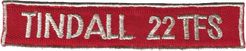 22d Tactical Fighter Squadron Name Tag
Circa 1958, German made.
