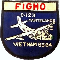 23d Consolidated Aircraft Maintenance Squadron C-123 Morale
FIGMO= Fuck It Got My Orders, as in going home. RVN made.
