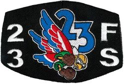 23d Fighter Squadron 
Hat patch.
