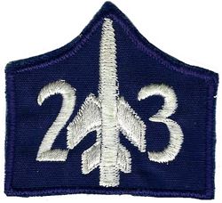 23d Tactical Fighter Squadron F-105
Hat patch, German made.

