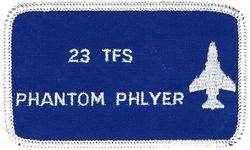 23d Tactical Fighter Squadron F-4
Worn by VIPs given incentive flights in the F-4. German made.
